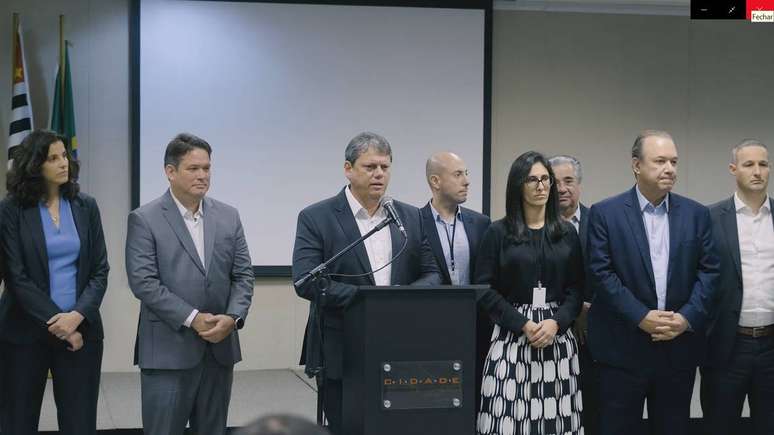 Tarcísio de Freitas apresentou os coordenadores da equipe de transição