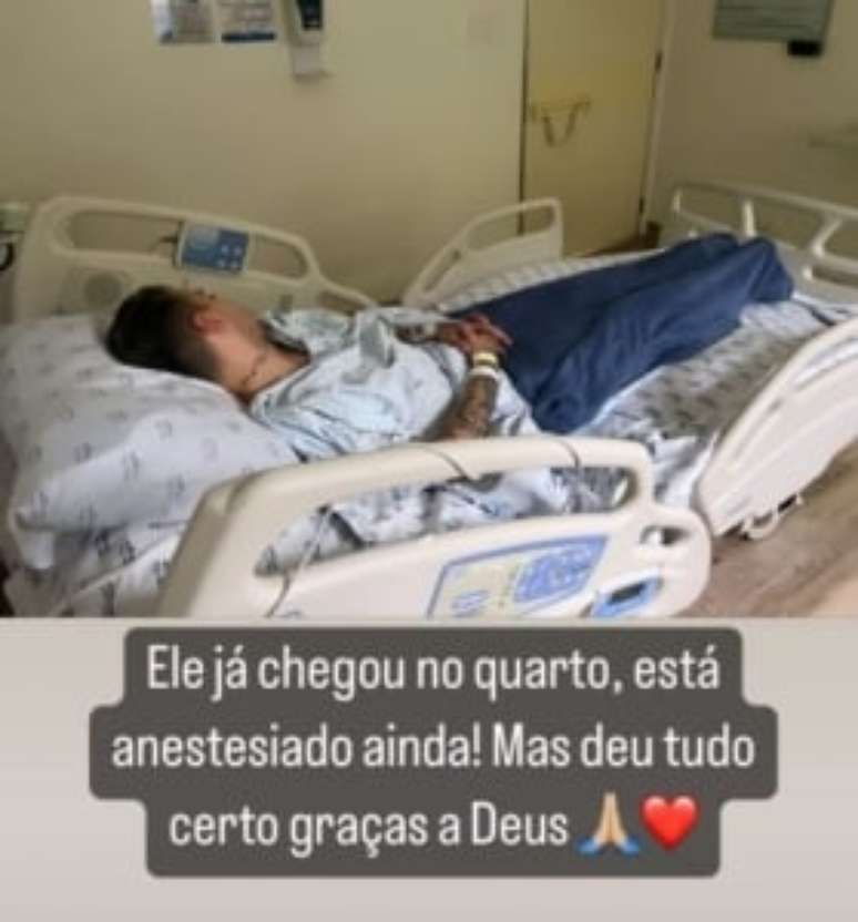 Gustavo Mosquito em recuperação (Foto: Reprodução/ Rafa Sottomaior)