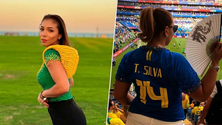 Fotos de Belle Silva em 2022 e em 2018 (Divulgação/ Instagram)