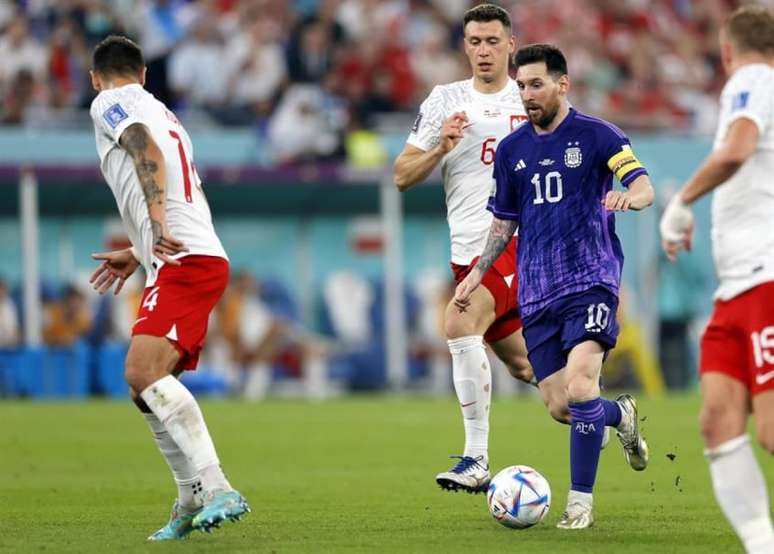 Lionel Messi jogou sua 22ª partida de Copa do Mundo (EFE/EPA/Ronald Wittek)