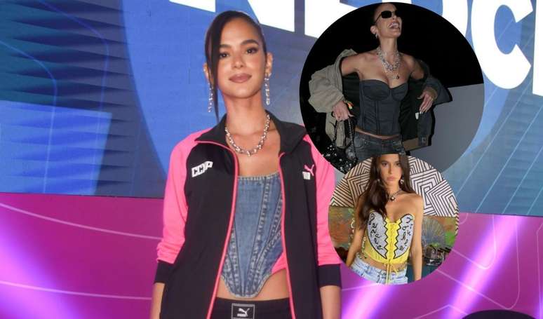 Corset é a peça mais quente para o Verão 2023 e esses looks de Bruna Marquezine confirmam isso!.