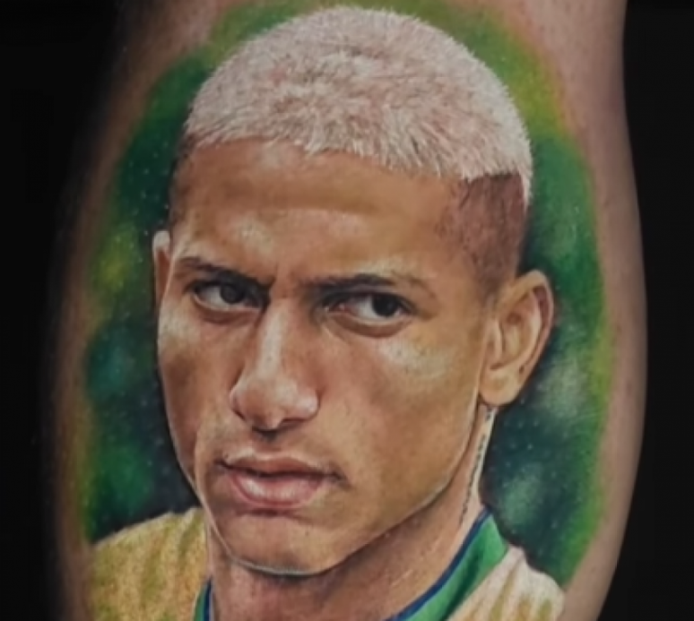 Torcedor tatuou rosto do craque da Seleção Brasileira (Foto: Reprodução/Instagram)