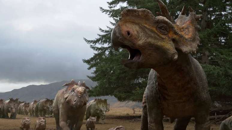 Um esp&eacute;cime de paquirrinossauro encontrado nas margens do rio Colville viveu at&eacute; os 19 anos de idade