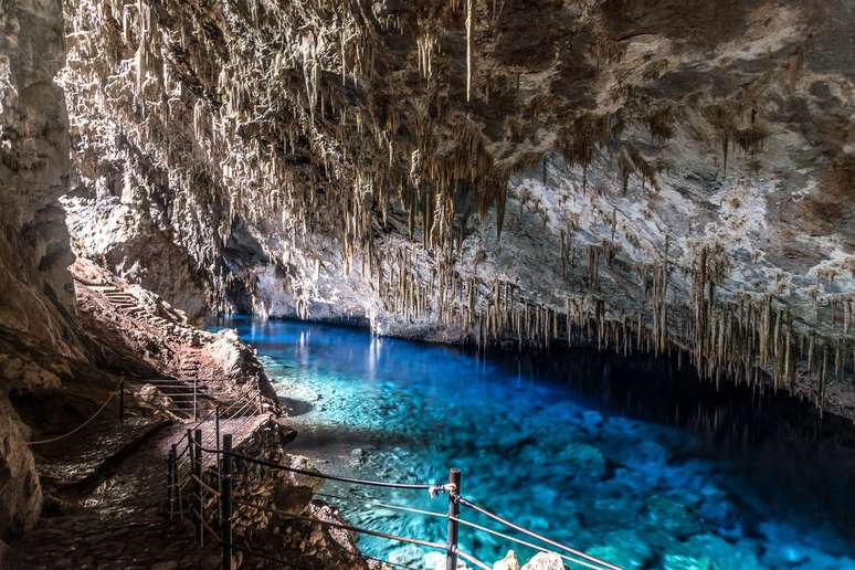 Gruta do Lago Azul, em Bonito 