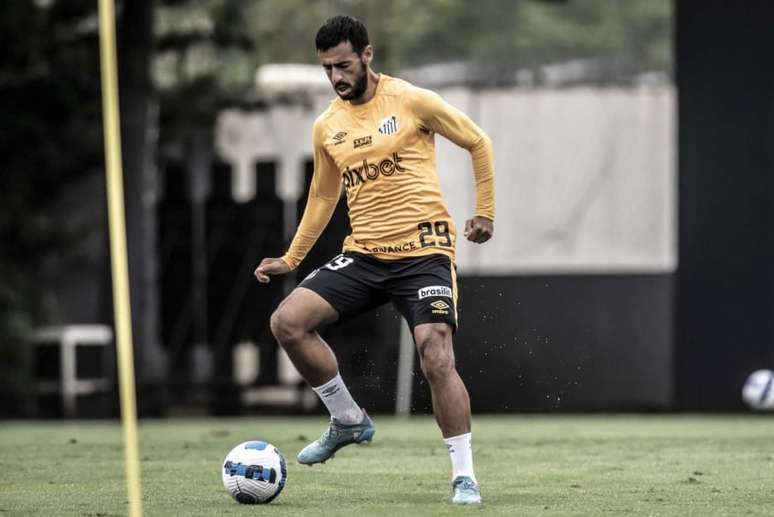 Camacho já iniciou a pré-temporada para 2023 (Foto: Ivan Storti/Santos)