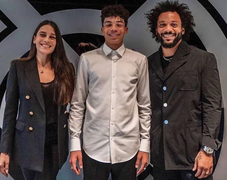 Enzo, filho do lateral Marcelo, assinou contrato com o Real Madrid