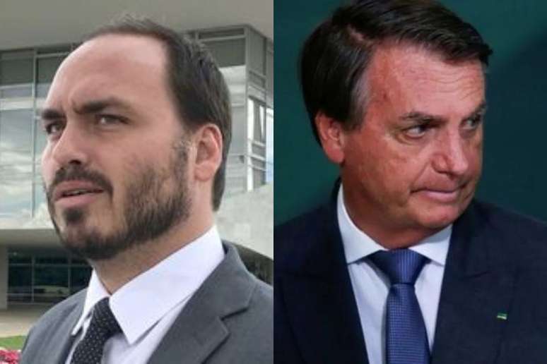 Carlos Bolsonaro e Jair Bolsonaro