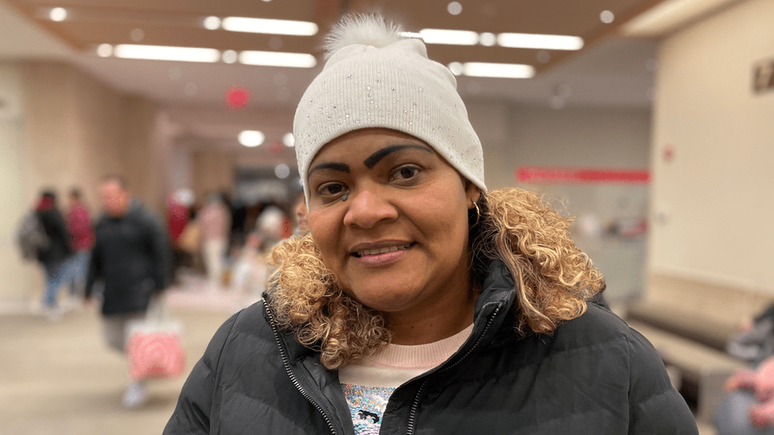 Lorena chegou a Nova York com a filha Loraine após atravessar a selva e a América Central