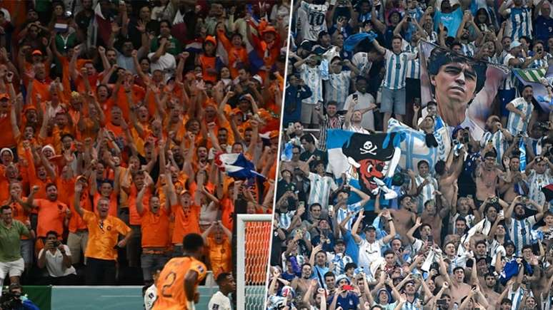 Holandeses e argentinos disputam a semifinal nesta sexta-feira (Montagem Lance! 
Fotos: Alberto PIZZOLI / AFP; Alfredo ESTRELLA / AFP)