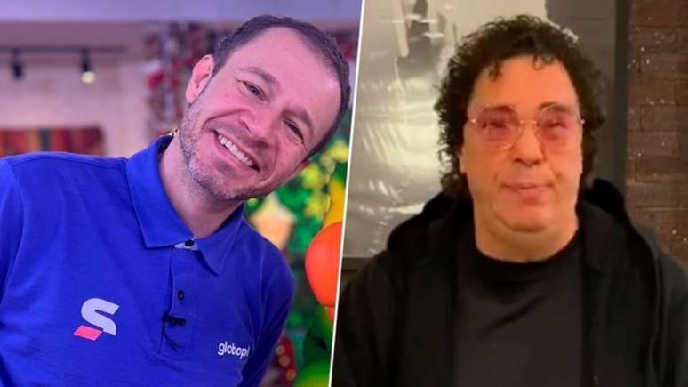 Tiago Leifert e Casagrande trabalharam juntos na Globo (Reprodução Instagram / Montagem LANCE!)