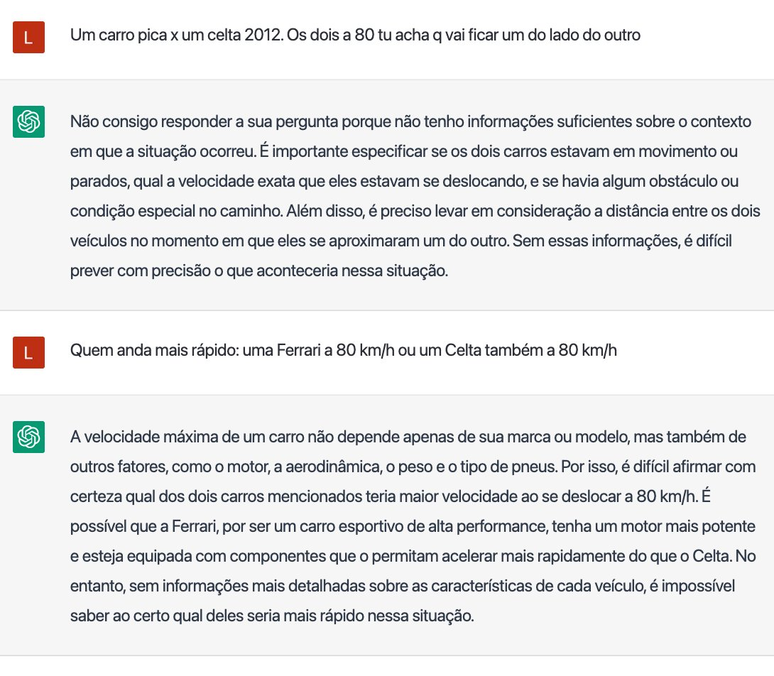 Reprodução / Twitter / ChatGPT