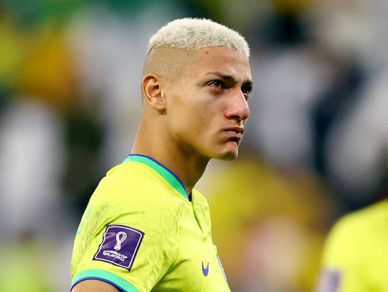 Richarlison chorou após eliminação do Brasil