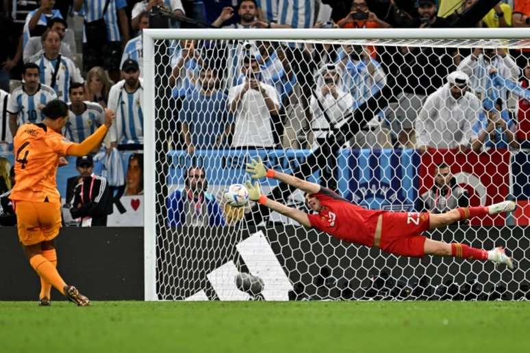 Argentina conquistou classificação para a semifinal da Copa do Mundo (Foto: MANAN VATSYAYANA / AFP)