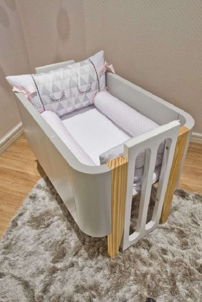 3. Ber&ccedil;o moderno 3 em 1 para quarto pequeno e funcional &ndash; Foto Berco