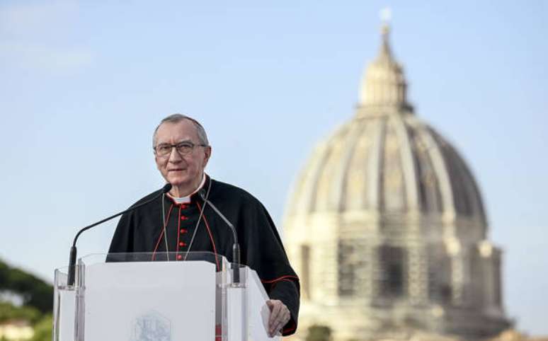 O secret&aacute;rio de Estado do Vaticano, cardeal Pietro Parolin