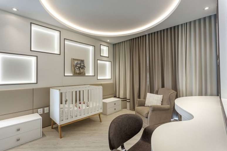 43. Cortina blackout para quarto de beb&ecirc; moderno &ndash; Foto Aquiles Nicolas Kilaris