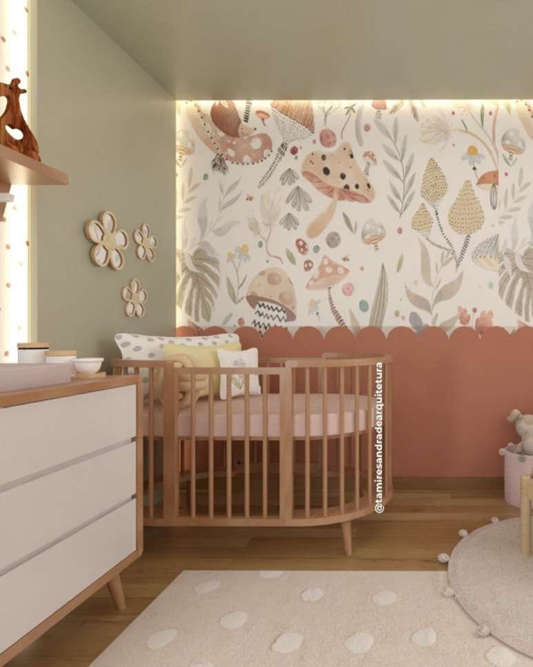 8. Ber&ccedil;o moderno 3 em 1 para quartos pequenos &ndash; Foto Tamires Andrade Arquitetura Infantil