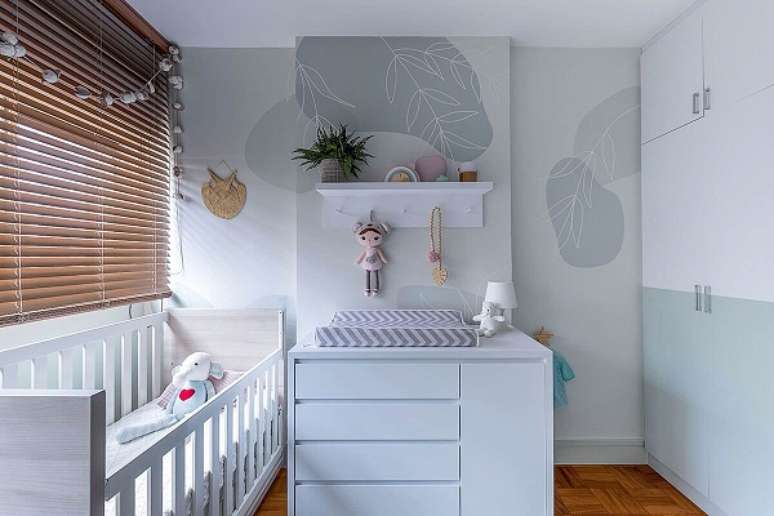 9. Ber&ccedil;o moderno azul claro &ndash; Foto Beatriz Quinelato