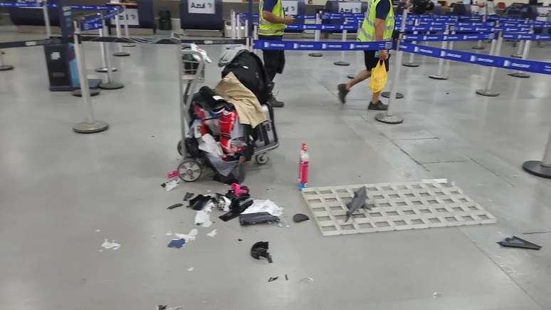 Bagagem com equipamento explodiu em aeroporto