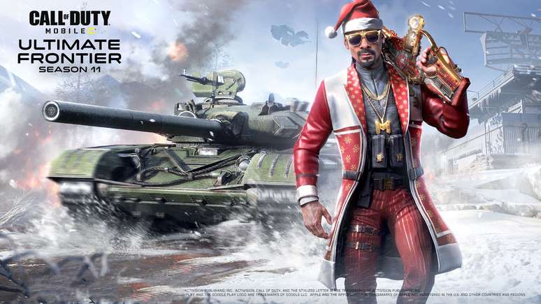 Santa Snoop é destaque da nova temporada de COD Mobile