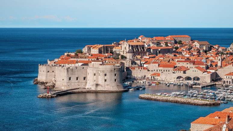 A cidade de Dubrovnik é a mais visitada da Croácia.