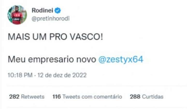 Rodinei também foi uma das vítimas (Foto: Reprodução / Twitter)