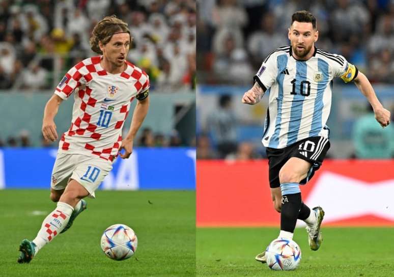 Modric e Messi ldieram suas seleções na Copa do Mundo (ALFREDO ESTRELLA, NELSON ALMEIDA / AFP)