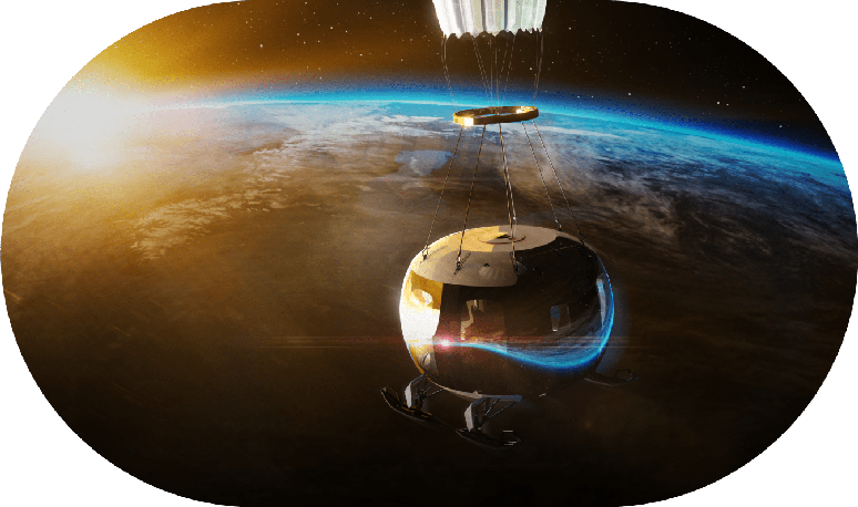 Cápsula de voo espacial da Halo Space terá visão 360º