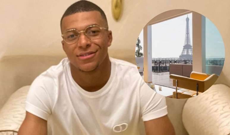 Mbappé vive em cobertura milionária em Paris.