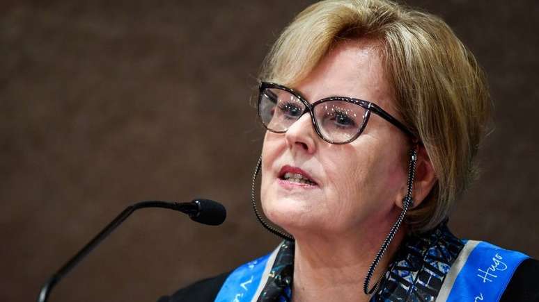 A ministra Rosa Weber, atual presidente do Supremo Tribunal Federal, &eacute; a relatora das a&ccedil;&otilde;es sobre o Or&ccedil;amento Secreto