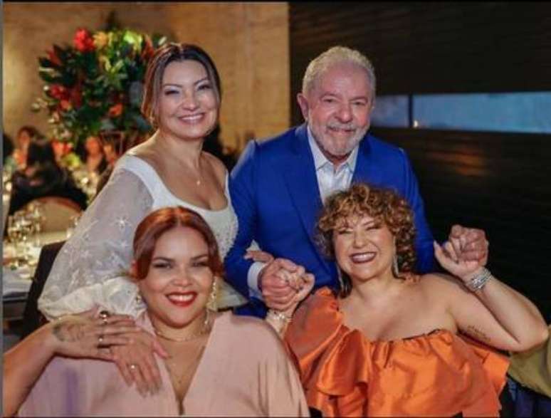 Janja, Ju de Paulla, Lula e Maria Rita