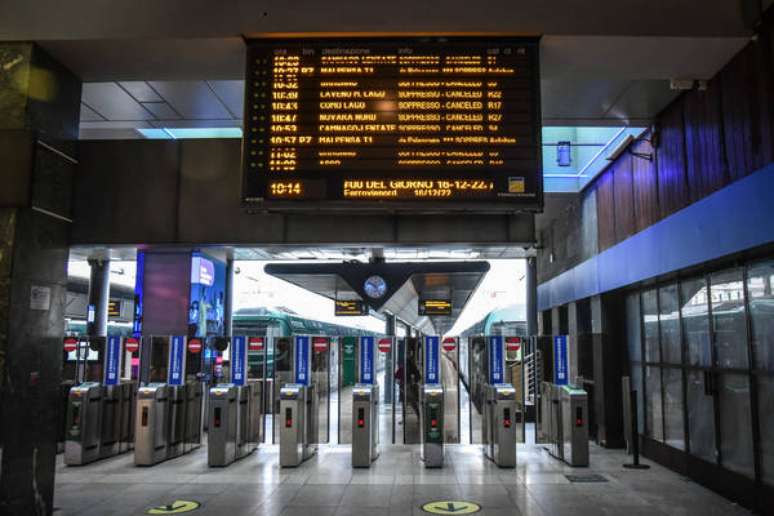 Greve provocou cancelamento de serviços de trem em Milão, norte da Itália