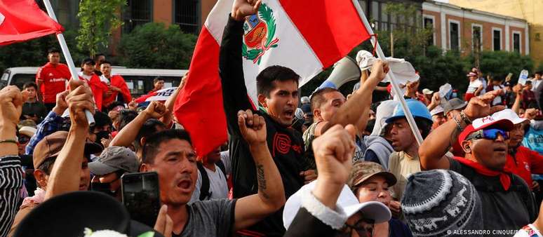 Protestos tomaram as ruas do Peru depois de queda de Pedro Castillo