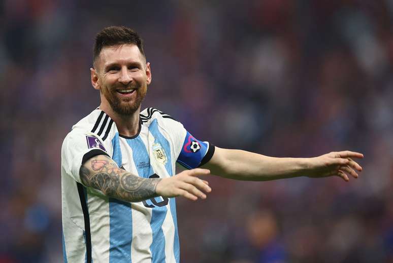 Messi celebra conquista da Copa do Mundo 2022 pela Argentina 