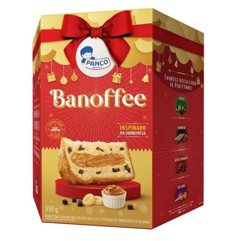 Panettone Panco sabor Banoffe 550g