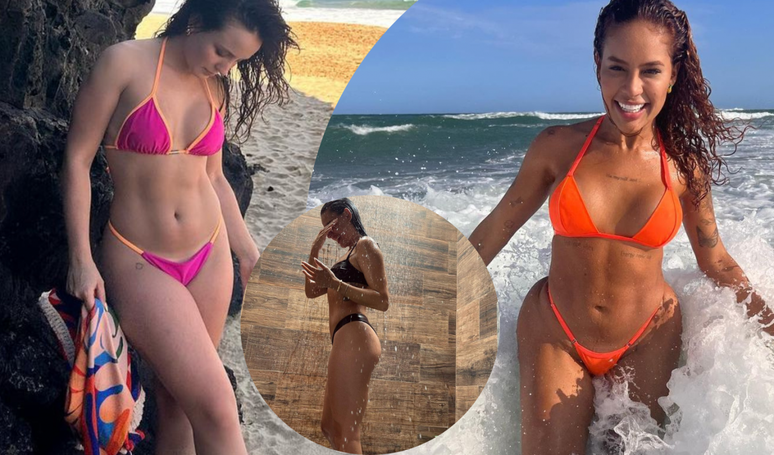 Verão, pode vir! Larissa Manoela, Isis Valverde e mais famosas tiram biquíni do armário e mostram trends.