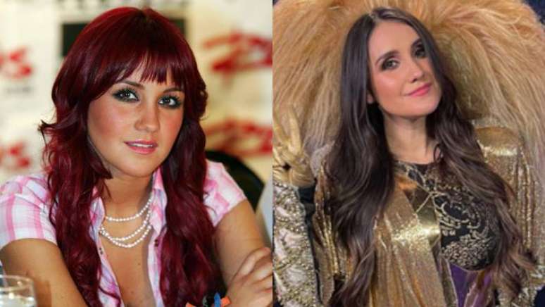 Dulce Maria em 2006 e 2022