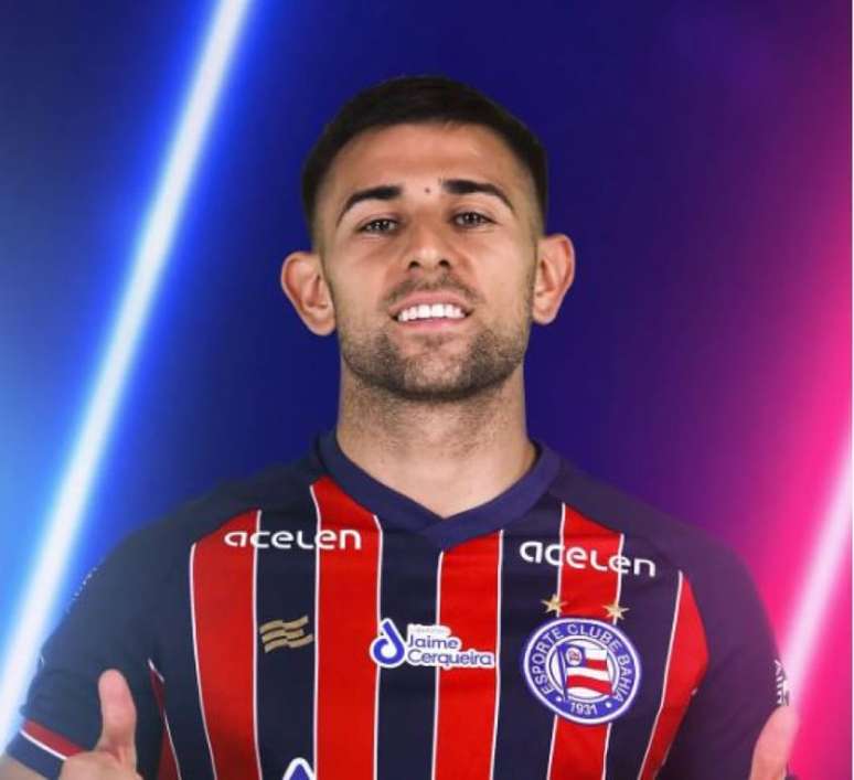 Nicolás Acevedo é o novo reforço do Bahia para a temporada 2023 (Divulgação/Bahia)