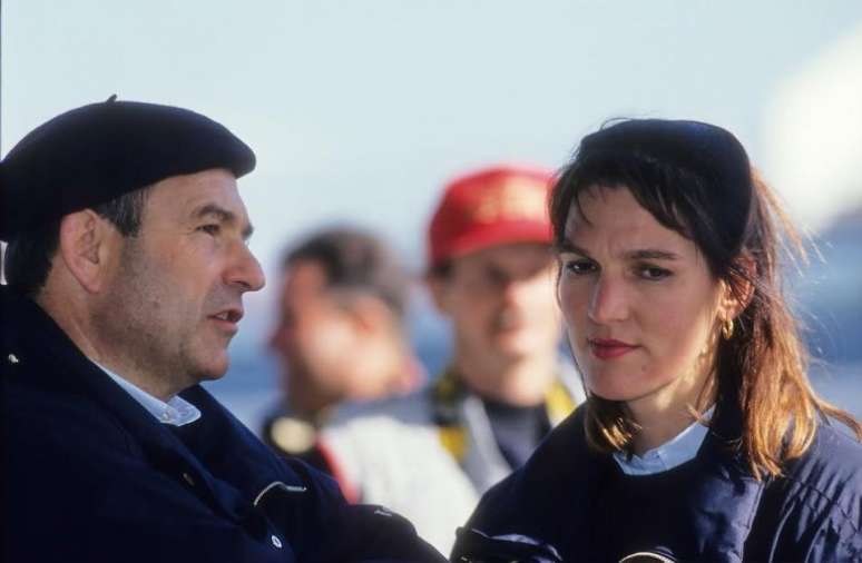 Peter Sauber e Carmen Ziegler: a alemã foi a primeira chefe de equipe na F1 em 1993