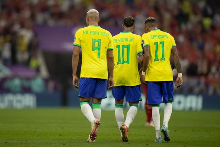 Raphinha foi titular na Copa do Mundo do Qatar (Foto: Lucas Figueiredo/CBF)