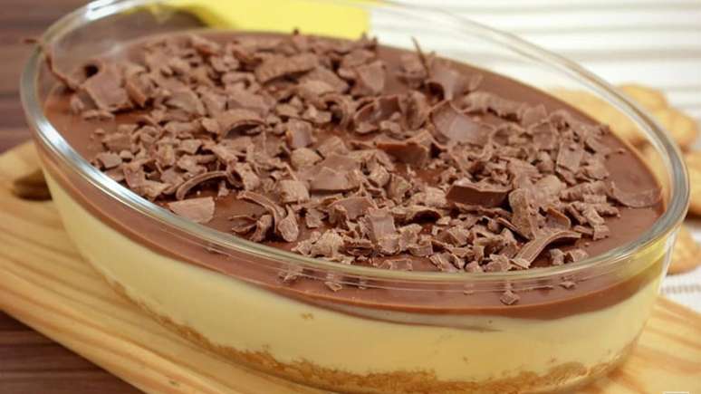 Torta de maracujá com chocolate – Foto: Guia da Cozinha