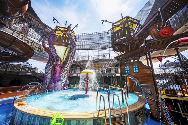 O Pirates Cove &eacute; um dos grandes diferenciais para as fam&iacute;lias que viajam com crian&ccedil;as.