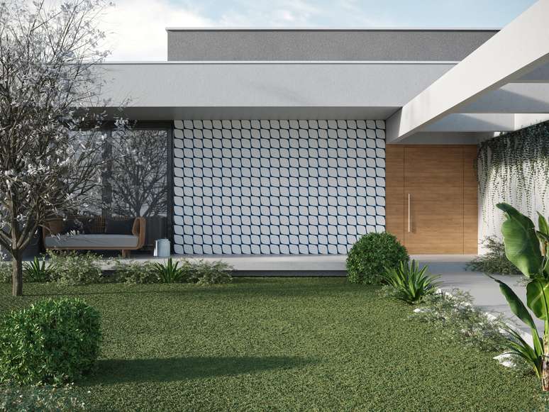 Revestimento Alvorada Azul (OMD16191), no formato 20x20 cm.