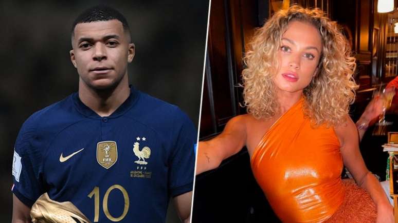 Mbappé e Rose Bertram estariam se relacionando (Fotos: FRANCK FIFE / AFP; Reprodução / Instagram Rose Bertram)