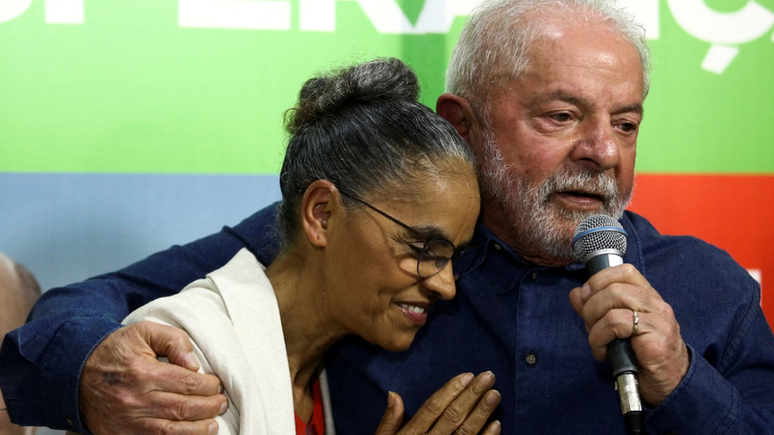 Lula e Marina em foto de setembro; ela foi ministra de Meio Ambiente dos dois primeiros governos dele
