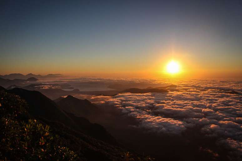 O Pico do Corcovado está acima das nuvens!