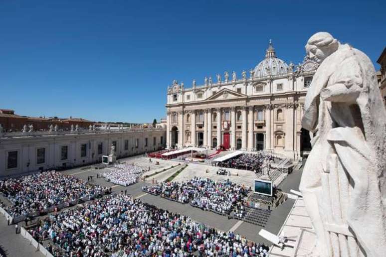 Praça São Pedro, no Vaticano