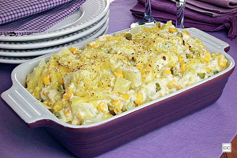 Batata gratinada com milho – Foto: Guia da Cozinha