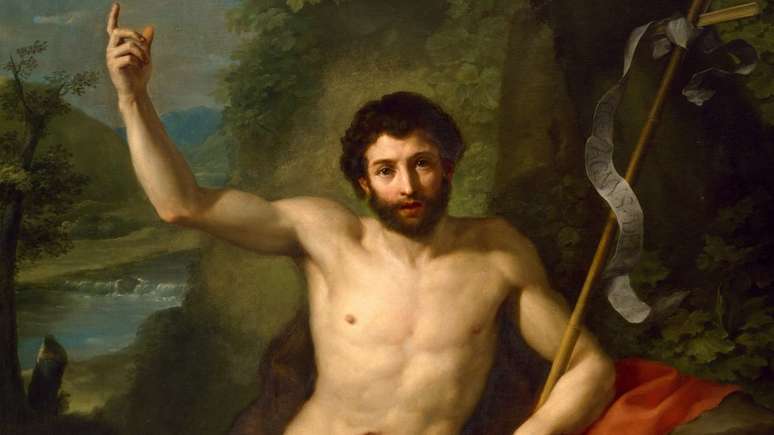 Jo&atilde;o Batista, em pintura de Raphael Menga, do sec. 18