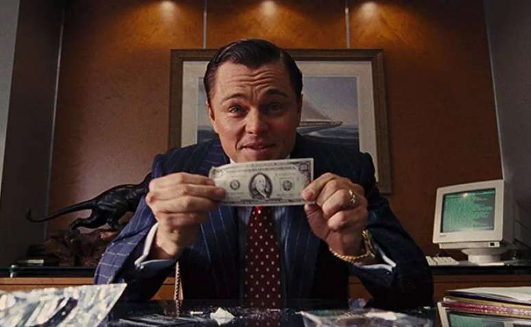 O Lobo de Wall Street, com Leonardo DiCaprio 